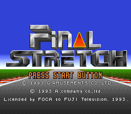 Final Stretch Title Screen